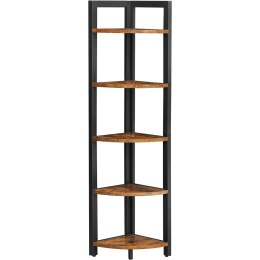 REGAŁ NA KSIĄŻKI FERME, 5 PÓŁEK, LOFT, INDUSTRIALNY, DO SALONU, BIUROWY, CM