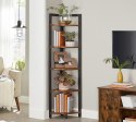 REGAŁ NA KSIĄŻKI FERME, 5 PÓŁEK, LOFT, INDUSTRIALNY, DO SALONU, BIUROWY, CM
