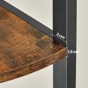 REGAŁ NA KSIĄŻKI FERME, 5 PÓŁEK, LOFT, INDUSTRIALNY, DO SALONU, BIUROWY, CM