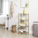 REGAŁ NA KSIĄŻKI LUSSO, PÓŁKA, SZAFKA, DO SALONU, LOFT, BIUROWY, 95 CM