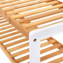 REGAŁ NA BUTY BAMBUSOWY LIGNUM, SZAFKA, 3 PÓŁKI, PRZEDPOKÓJ, 12 PAR, 70CM
