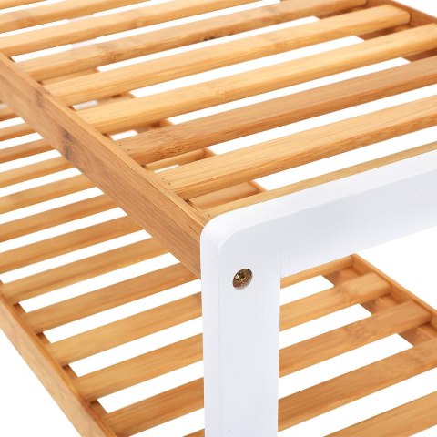 REGAŁ NA BUTY BAMBUSOWY LIGNUM, SZAFKA, 3 PÓŁKI, PRZEDPOKÓJ, 12 PAR, 70CM