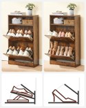 SZAFKA NA BUTY REGAŁ RUSTIQUE, RUSTYKALNY BRĄZ, LOFT, PRZEDPOKÓJ, 12 PAR