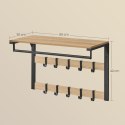 PÓŁKA WISZĄCA ŚCIENNA VERCENE, DĄB SONOMA, LOFT, DO SALONU, 65 CM