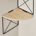 REGAŁ NAROŻNY ANGOLO, PÓŁKA NA KSIĄŻKI, 5 PÓŁEK, SONOMA, DO SALONU, LOFT