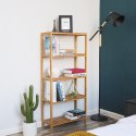 REGAŁ LUMINA, SZAFKA NA KSIĄŻKI, 5 PÓŁEK, PÓŁKA, OTWARTY, LOFT, SALONU, CM