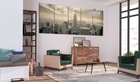 Obraz 5-częściowy - Beżowy Manhattan Obraz 5-częściowy - Beżowy Manhattan