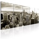 Obraz 5-częściowy - Szary Manhattan