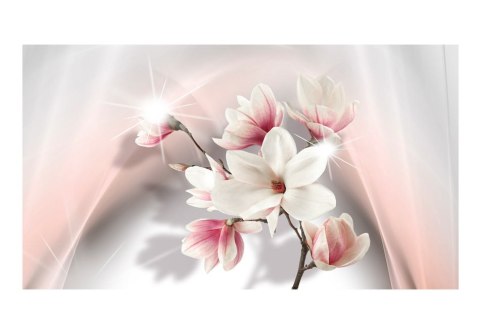 Fototapeta - Białe magnolie 3D, róż Fototapeta - Białe magnolie 3D, róż