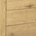 KOMODA DENMARK, CZARNA, DĄB NATURALNY, LOFT, DO SALONU, 3 SZUFLADY, SZAFKA