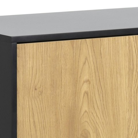 KOMODA DENMARK, CZARNA, DĄB NATURALNY, LOFT, DO SALONU, 3 SZUFLADY, SZAFKA KOMODA DENMARK, CZARNA, DĄB NATURALNY, LOFT, DO SALONU, 3 SZUFLADY, SZAFKA