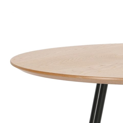 NOWOCZESNY STÓŁ 80 CM, CZARNE NOGI, METAL, OKRĄGŁY, LOFT, DĄB, NOWOCZESNY STÓŁ 80 CM, CZARNE NOGI, METAL, OKRĄGŁY, LOFT, DĄB,