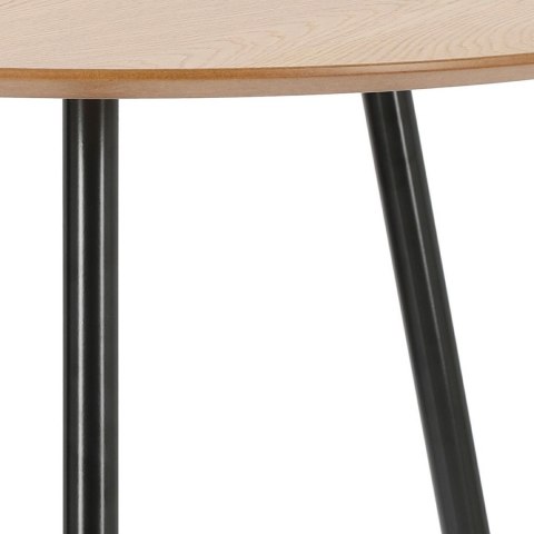 NOWOCZESNY STÓŁ 80 CM, CZARNE NOGI, METAL, OKRĄGŁY, LOFT, DĄB, NOWOCZESNY STÓŁ 80 CM, CZARNE NOGI, METAL, OKRĄGŁY, LOFT, DĄB,
