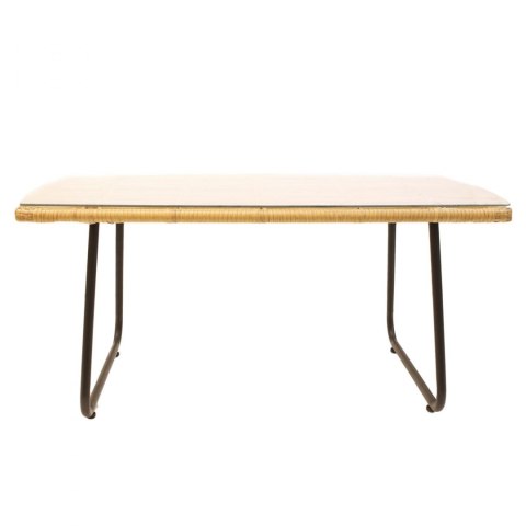 STOLIK DO OGRODU, 95 CM, SZKLANY BLAT, BEŻ, METAL STOLIK DO OGRODU, 95 CM, SZKLANY BLAT, BEŻ, METAL