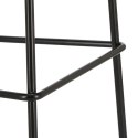 STOŁEK BAROWY, LOFT, CZARNY, METALOWY HOKER, DO KUCHNI, DO WYSPY, 73 CM