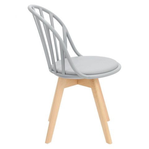 KRZESŁO RUSTICA SZARE, BUK, ELEGANCKIE, DO JADALNI, DO KUCHNI, AŻUROWE KRZESŁO RUSTICA SZARE, BUK, ELEGANCKIE, DO JADALNI, DO KUCHNI, AŻUROWE