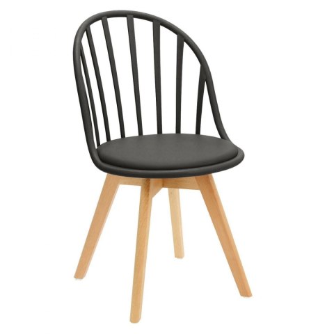 CZARNE KRZESŁO RUSTICA, AŻUROWE, DO JADALNI, BUK, ELEGANCKIE, RUSTYKALNE CZARNE KRZESŁO RUSTICA, AŻUROWE, DO JADALNI, BUK, ELEGANCKIE, RUSTYKALNE