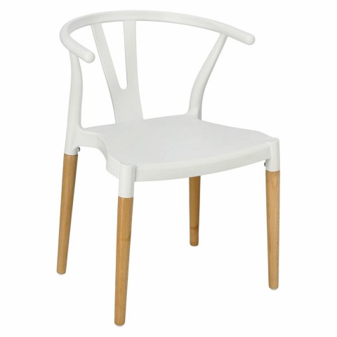 Krzesło Wishbone białe, eleganckie, proste, solidne, do kuchni, do jadalni Krzesło Wishbone białe, eleganckie, proste, solidne, do kuchni, do jadalni