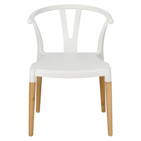 Krzesło Wishbone białe, eleganckie, proste, solidne, do kuchni, do jadalni Krzesło Wishbone białe, eleganckie, proste, solidne, do kuchni, do jadalni