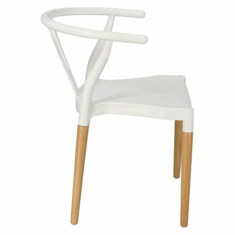 Krzesło Wishbone białe, eleganckie, proste, solidne, do kuchni, do jadalni Krzesło Wishbone białe, eleganckie, proste, solidne, do kuchni, do jadalni