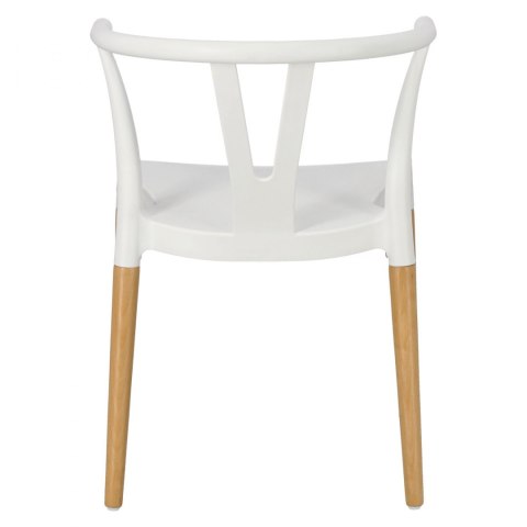Krzesło Wishbone białe, eleganckie, proste, solidne, do kuchni, do jadalni Krzesło Wishbone białe, eleganckie, proste, solidne, do kuchni, do jadalni