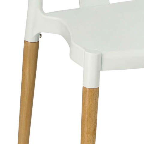 Krzesło Wishbone białe, eleganckie, proste, solidne, do kuchni, do jadalni Krzesło Wishbone białe, eleganckie, proste, solidne, do kuchni, do jadalni