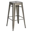 METALOWY HOKER LOFT ARTPRO, INDUSTRIALNY, STOŁEK BAROWY DO KUCHNI, 75 CM