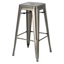 METALOWY HOKER LOFT ARTPRO, INDUSTRIALNY, STOŁEK BAROWY DO KUCHNI, 75 CM