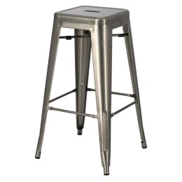 METALOWY HOKER LOFT ARTPRO, INDUSTRIALNY, STOŁEK BAROWY DO KUCHNI, 75 CM