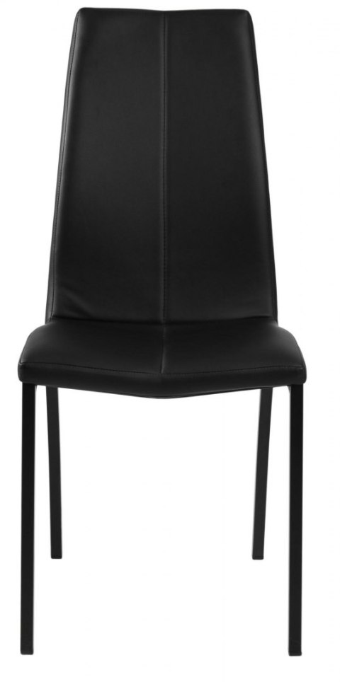 ELEGANCKIE CZARNE KRZESŁO, METALOWE, WYSOKIE OPARCIE, DO KUCHNI, DO JADALNI ELEGANCKIE CZARNE KRZESŁO, METALOWE, WYSOKIE OPARCIE, DO KUCHNI, DO JADALNI