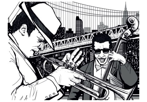 Fototapeta - Nowy Jork, muzyka, jazz... Fototapeta - Nowy Jork, muzyka, jazz...