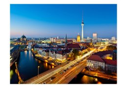 Fototapeta - Berlin view from Fischerinsel (night)