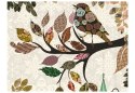 Fototapeta - Ptaszek Gałąź, Patchwork