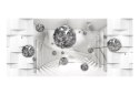 FOTOTAPETA SAMOPRZYLEPNA 588x280 Diamenty 3D Biała
