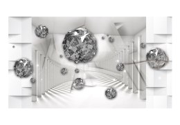 Fototapeta Samoprzylepna - 490x280 Diamenty 3D Biała