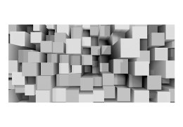 FOTOTAPETA SAMOPRZYLEPNA 588x280 Szare kostki 3D