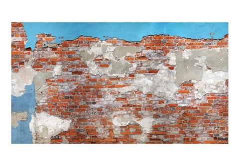 Fototapeta Samoprzylepna - 490x280 Stary Mur, Turkus Fototapeta Samoprzylepna - 490x280 Stary Mur, Turkus