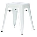 Metalowy Taboret ArtPro biały INDUSTRIALNY