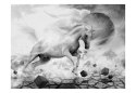 Fototapeta - Szary Jednorożec Fantasy