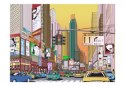 Fototapeta - Komiks Nowy Jork, ulice