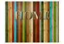 Fototapeta - HOME, deski, kolorowa