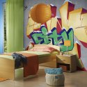 Fototapeta - Graffiti City life, Zieleń