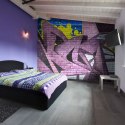 Fototapeta - Fioletowe graffiti