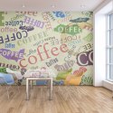 Fototapeta - Coffee, kolorowe napisy