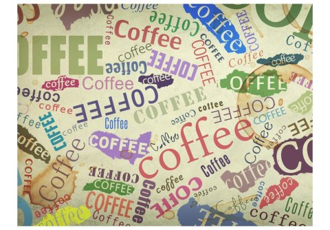 Fototapeta - Coffee, kolorowe napisy Fototapeta - Coffee, kolorowe napisy