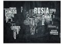 Fototapeta - Czarna Mapa - Hiszpański