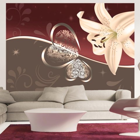 Fototapeta - Kremowa lilia, Elegancka Fototapeta - Kremowa lilia, Elegancka