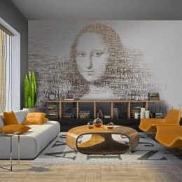 Fototapeta - Mona Lisa z napisów