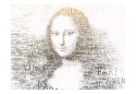 Fototapeta - Mona Lisa z napisów