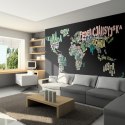 Fototapeta - Mapa z napisów
